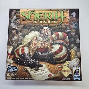 Sheriff of Nottingham Complete Board Game 1st First Edition 2014 Manual